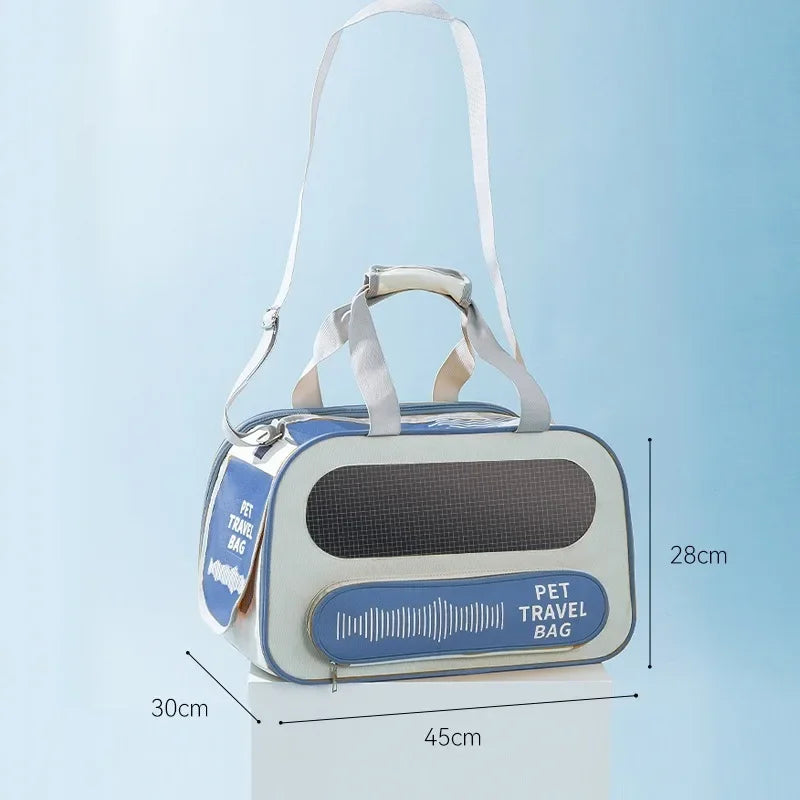 Load image into Gallery viewer, Foldable Pet Backpack Carrier Breathable Travel Bag for Cats &amp; Small Dogs
