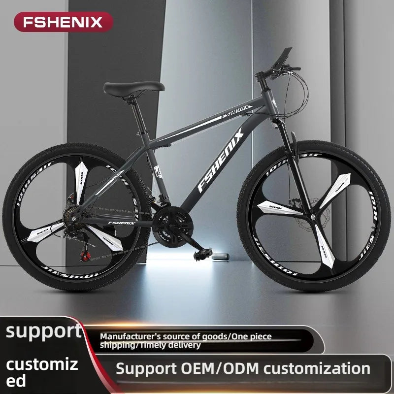 Load image into Gallery viewer, Foldable 21-Speed Mountain Bike – Lightweight Off-Road &amp; Road Hybrid Bicycle
