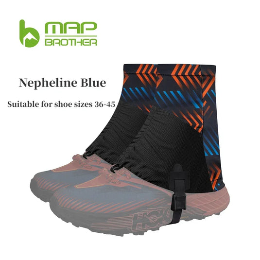 MAP BROTHER F1001 Trail Running Gaiters | Sandproof Shoe Covers for Triathlon Marathon
