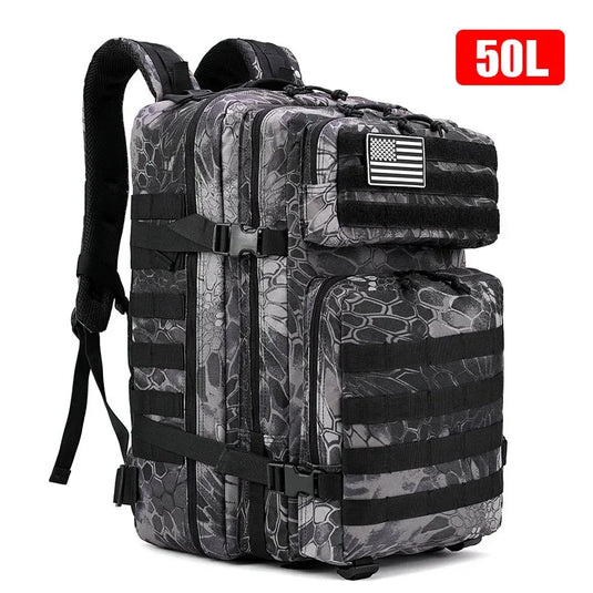 30L/50L Tactical Backpack | Military Hiking Hunting Rucksack | Trekking Sport Bag