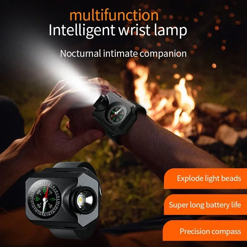 Load image into Gallery viewer, New Outdoor Camping XPG Wrist Light Wildlife Survival Climbing Adventure Compass Watch LED Running Light
