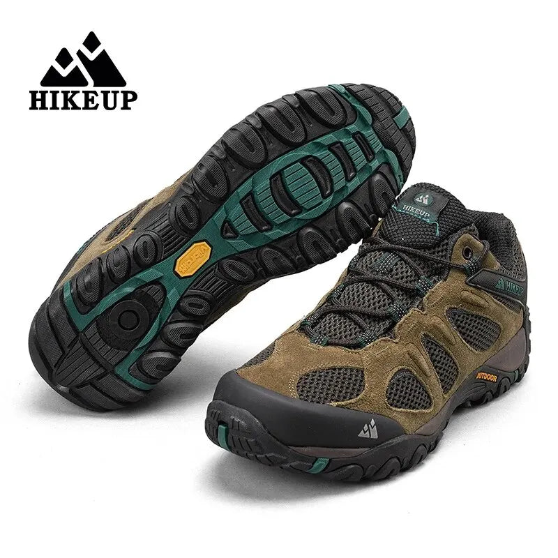 Load image into Gallery viewer, HIKEUP Men’s Breathable Splashproof Hiking Shoes – Versatile Mountain Climbing &amp; Hunting Sneakers
