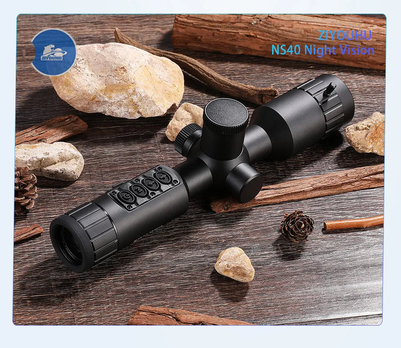 Load image into Gallery viewer, New NS40 Digital Night Vision Scope Built Gyro Tacticle Crosshair Software Ranging 1080p Video IR Camera 7-19X Hunting Monocular
