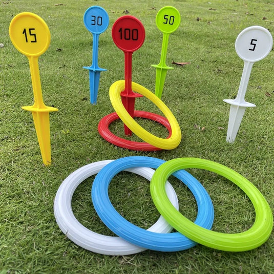 Outdoor Toss Ring Game – Durable PVC Rings for Beach, Lawn, and Poolside Fun