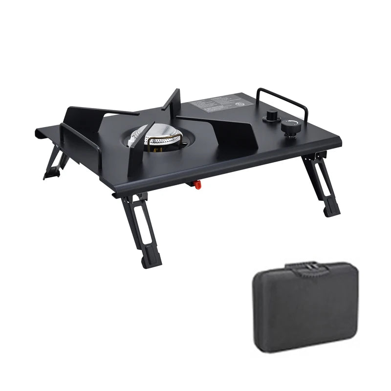 Load image into Gallery viewer, Lightweight IGT Camping Table | Folding Brazier BBQ Burner Table | Adjustable Leg Outdoor Desk
