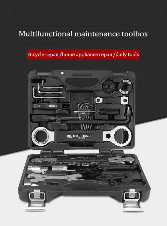 Bike Hand Multifunctional Bicycle Repair Tool Kits YC-721 Professional Bike Tool Box Shop Tool Set Cycling Repair Case Tool Set