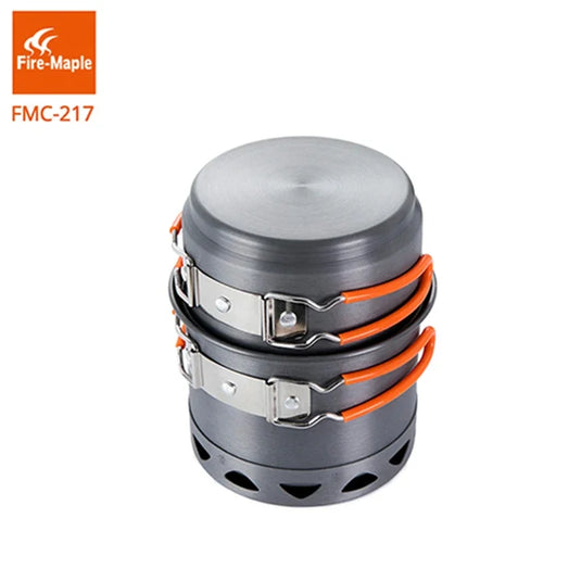 Fire Maple Camping Cookware Set Portable Outdoor Foldable Compact Heated Exchange Pot Aluminum Alloy Picnic Cooking Tool FMC-217