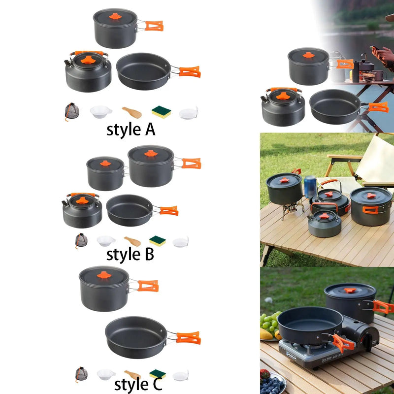 Load image into Gallery viewer, Lightweight Multi-Functional Outdoor Cookware Set for Camping and Backpacking
