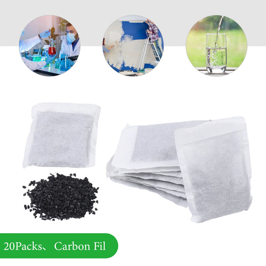 20pcs Pure Distillers Activated Carbon Charcoal Filters Packs For Water Distiller Purify Water Remove Compound