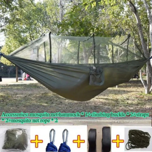 Double Camping Mosquito Net Hammock – Lightweight Comfort & Insect Protection