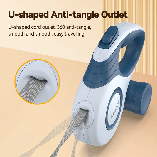 Retractable Dog Leash Tangle-Free Walking Freedom for Small Pets