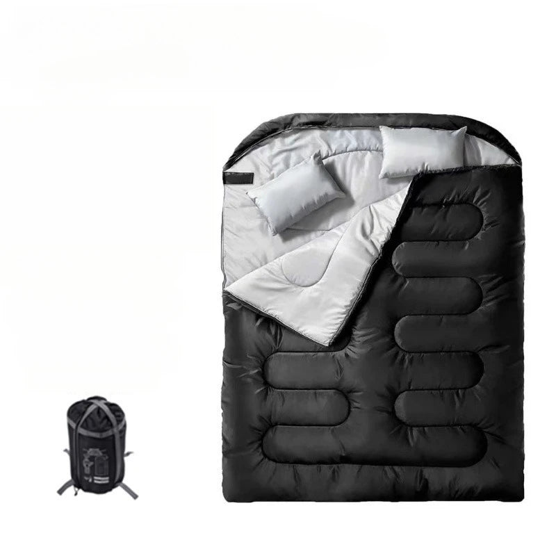 Load image into Gallery viewer, Detachable Double Sleeping Bag | Thickened Waterproof | Converts to Two Singles
