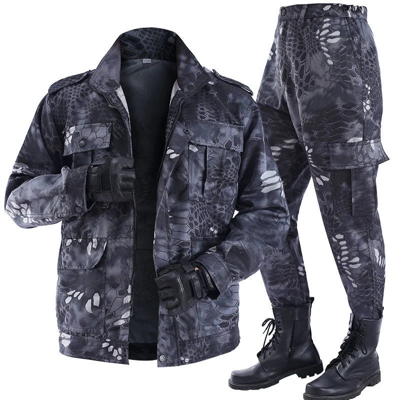 Load image into Gallery viewer, New Men&#39;s Tactical Fishing Suits Spring Camouflage Durable Thermal Work Clothing Autumn Outdoor Sports Windproof Hiking Jackets
