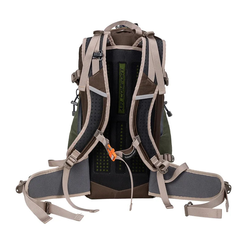 Load image into Gallery viewer, Hiking backpack with straps and padding on a white background
