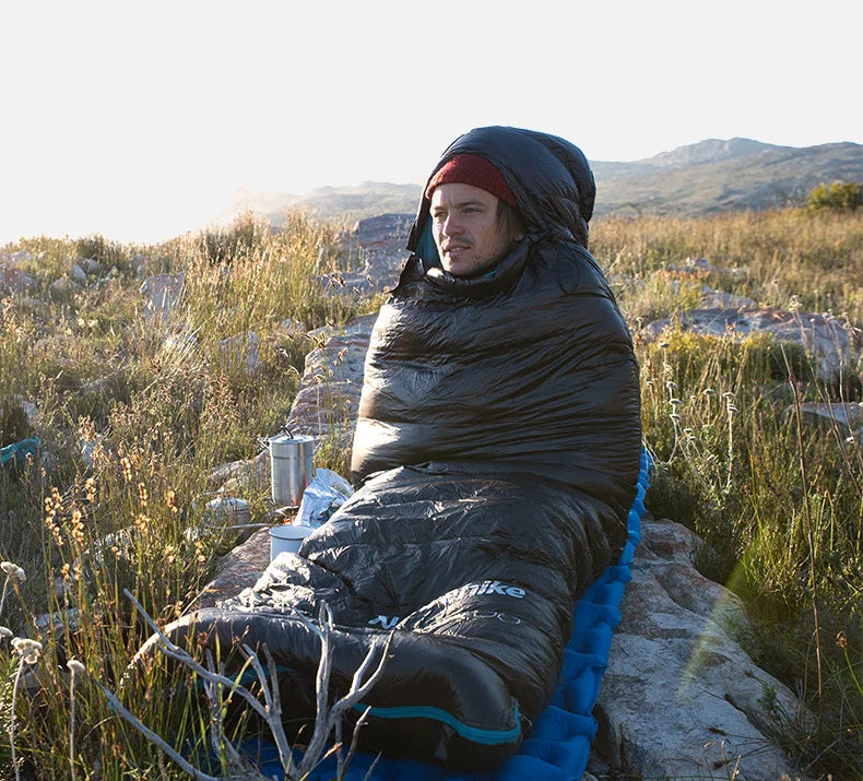 Load image into Gallery viewer, Naturehike CW400 Sleeping Bag Lightweight Duck Down Winter Thickened Warm Ultralight Outdoor Hiking Camping Travel Equipment
