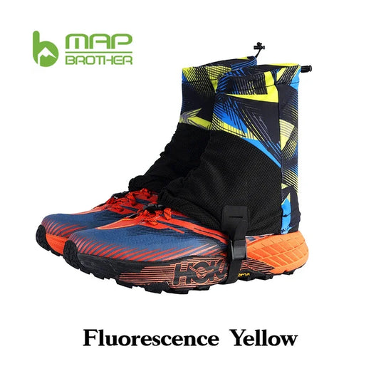 MAP BROTHER F1001 Trail Running Gaiters | Sandproof Shoe Covers for Marathon Hiking