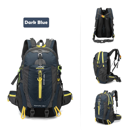 40L Water-Resistant Travel Backpack for Hiking, Camping Everyday Adventure