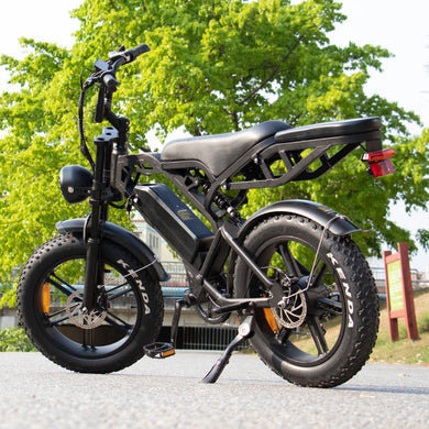 V20 Electric Fat Tire Bike – 500W/250W Motor, 20-Inch Tires, 48V 15Ah Battery, Hydraulic Brakes, Full Suspension