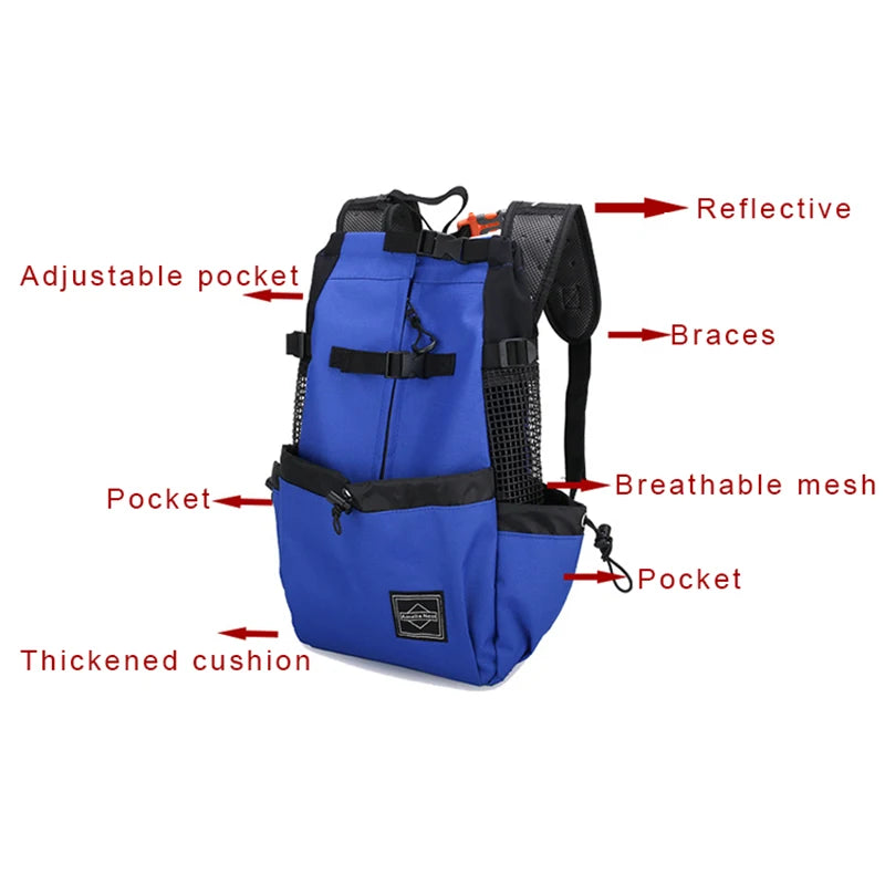 Load image into Gallery viewer, Strong Nylon Dog Carrier Backpack
