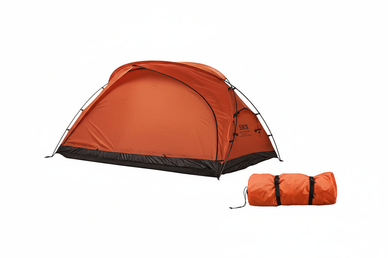 Load image into Gallery viewer, Orange tent with SWS branding on a white background
