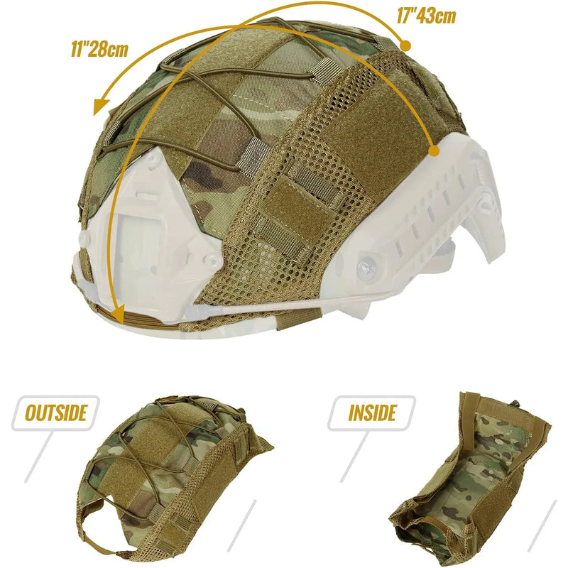 Load image into Gallery viewer, Tactical Helmet Cover for Fast Helmet Multi-Camo Helmets Cover Military Paintball Hunting Shooting Gear - Without Helmet
