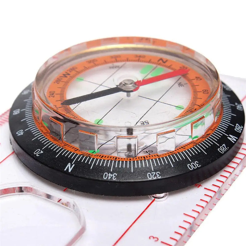 Load image into Gallery viewer, Professional Portable Magnifying Compass Ruler Scale Scout Hiking Camping Boating Orienteering Map Dropshipping Wholesale
