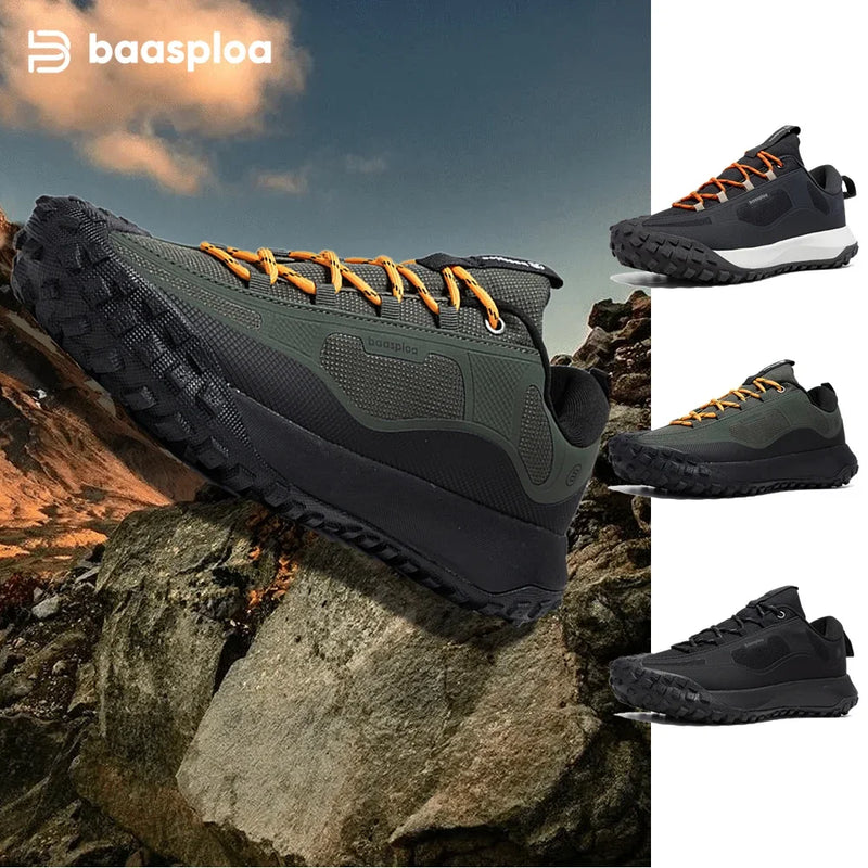 Load image into Gallery viewer, Baasploa Men’s Trail Running Shoes – Superior Grip &amp; All-Terrain Comfort
