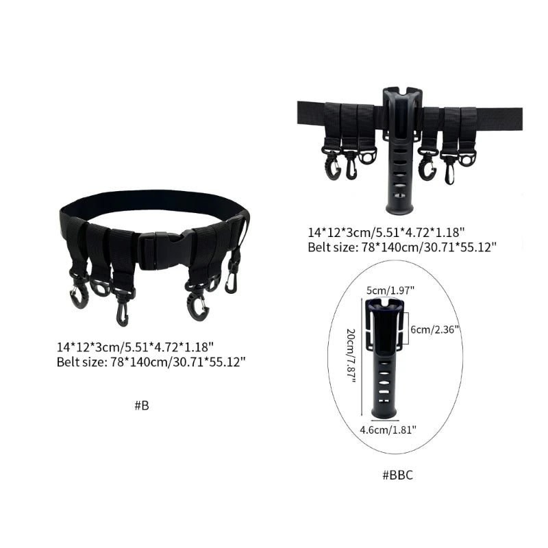 Load image into Gallery viewer, Fishing Accessories Fighting Belt Wader Straps D-ring and Hook Fit Waist Belts
