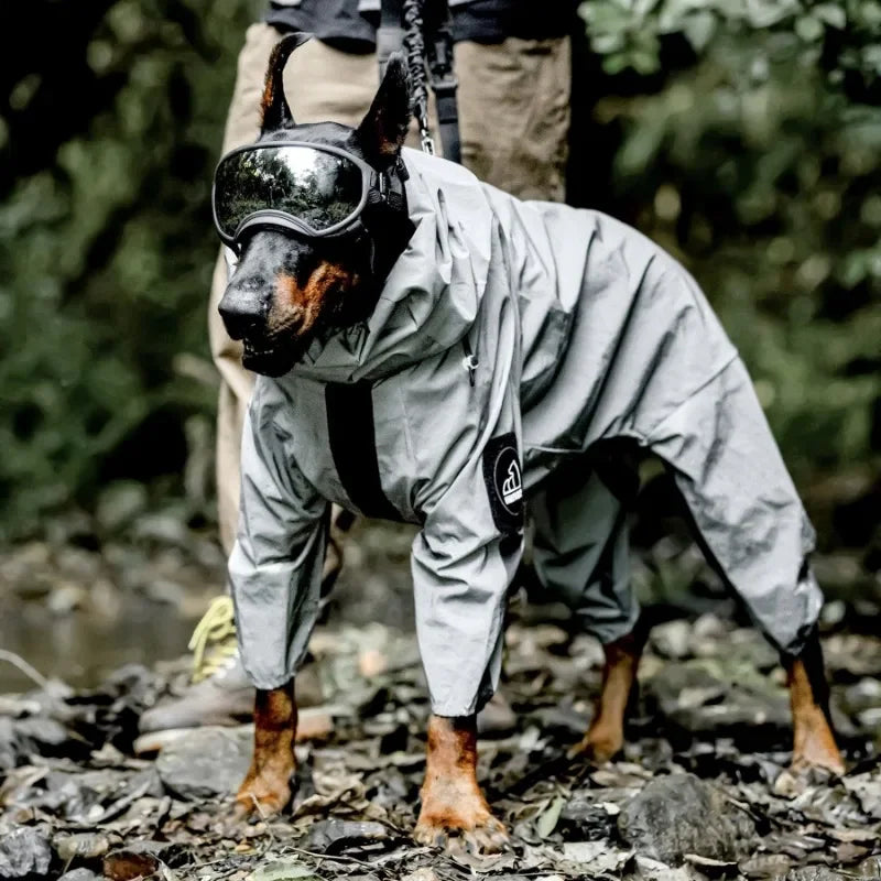 Load image into Gallery viewer, Reflective Pet Dog Jumpsuit Waterproof Raincoat Sunscreen Dog Outdoor Clothes Jacket for Small Medium Large Dog Pet Supplies
