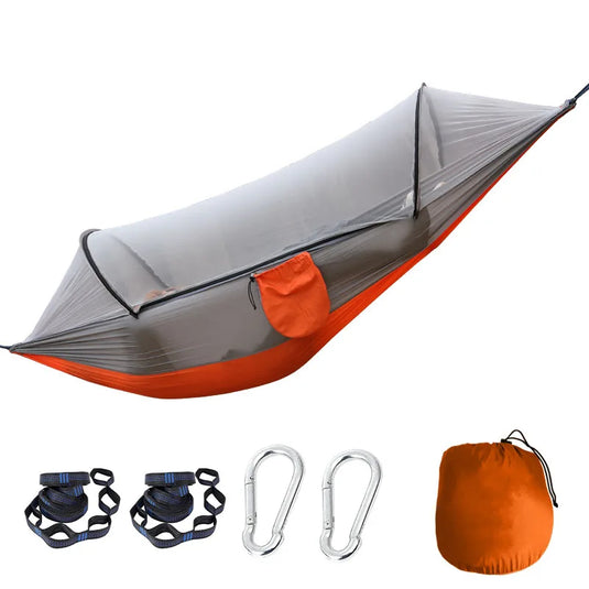 Anti-Mosquito Parachute Camping Hammock – Single & Double Sizes