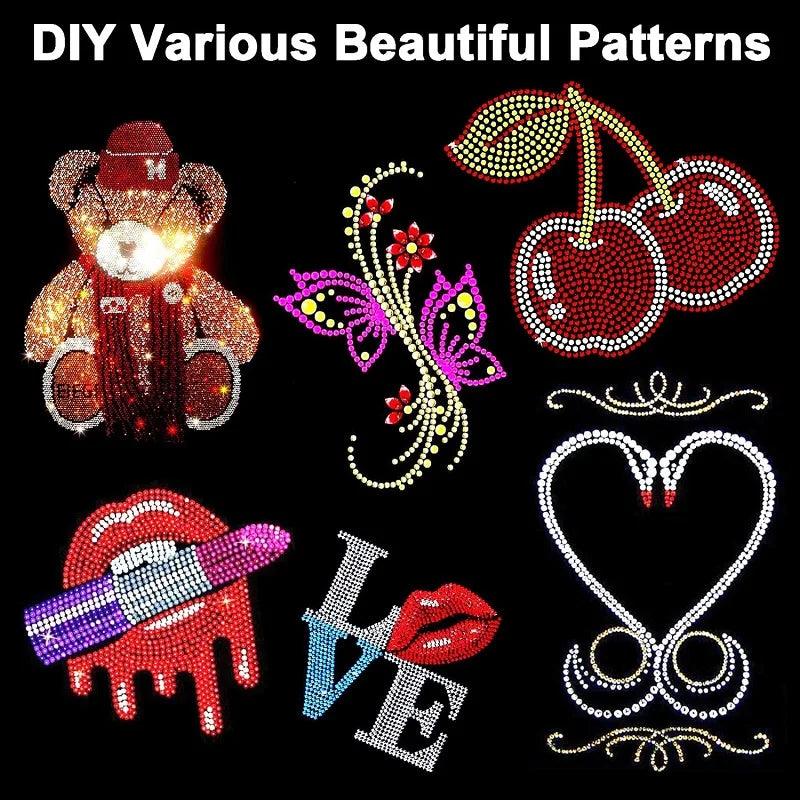 Load image into Gallery viewer, Rhinestone Setter, Hot Fix Applicator Tool Bedazzler Kit with rhinestones, Tool Gun, Hot Fixed Wand for Clothes Clothing Fabric
