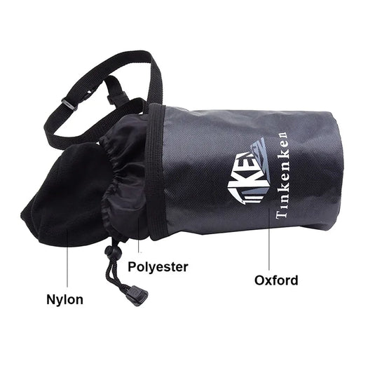 Rock Climbing Chalk Bag|Drawstring Rock Bucket Bag Leakproof Magnesia Sack with Adjustable Carabiner Rock Climbing Gear