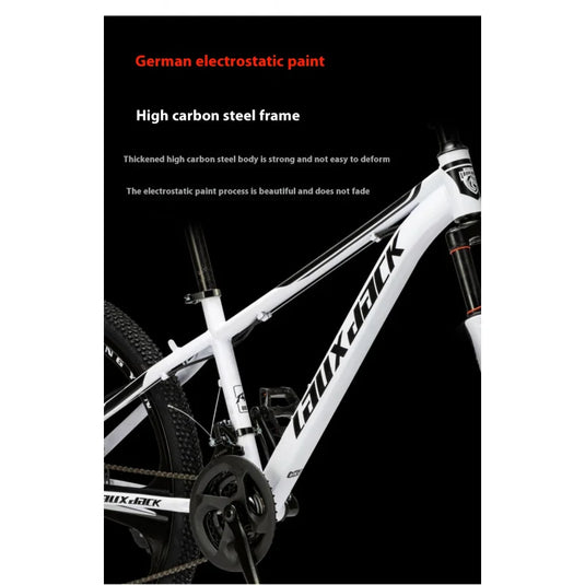 26-Inch Men’s Mountain Bike – 27-Speed Off-Road Bicycle with High-Carbon Steel Frame