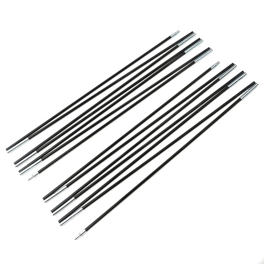 1 Pair 3/3.3/4/4.48/4.9m Fiberglass Tent Rod Camping Tent Pole Bars Support Rods Awning Frames Kit Hiking Travel Canopies Parts