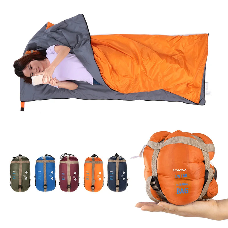 Load image into Gallery viewer, LIXADA 190*75cm Envelope Sleeping Bag Adult Camping Outdoor Mini Walking beach Sleeping Bags Ultralight Travel Bag Spring Autumn
