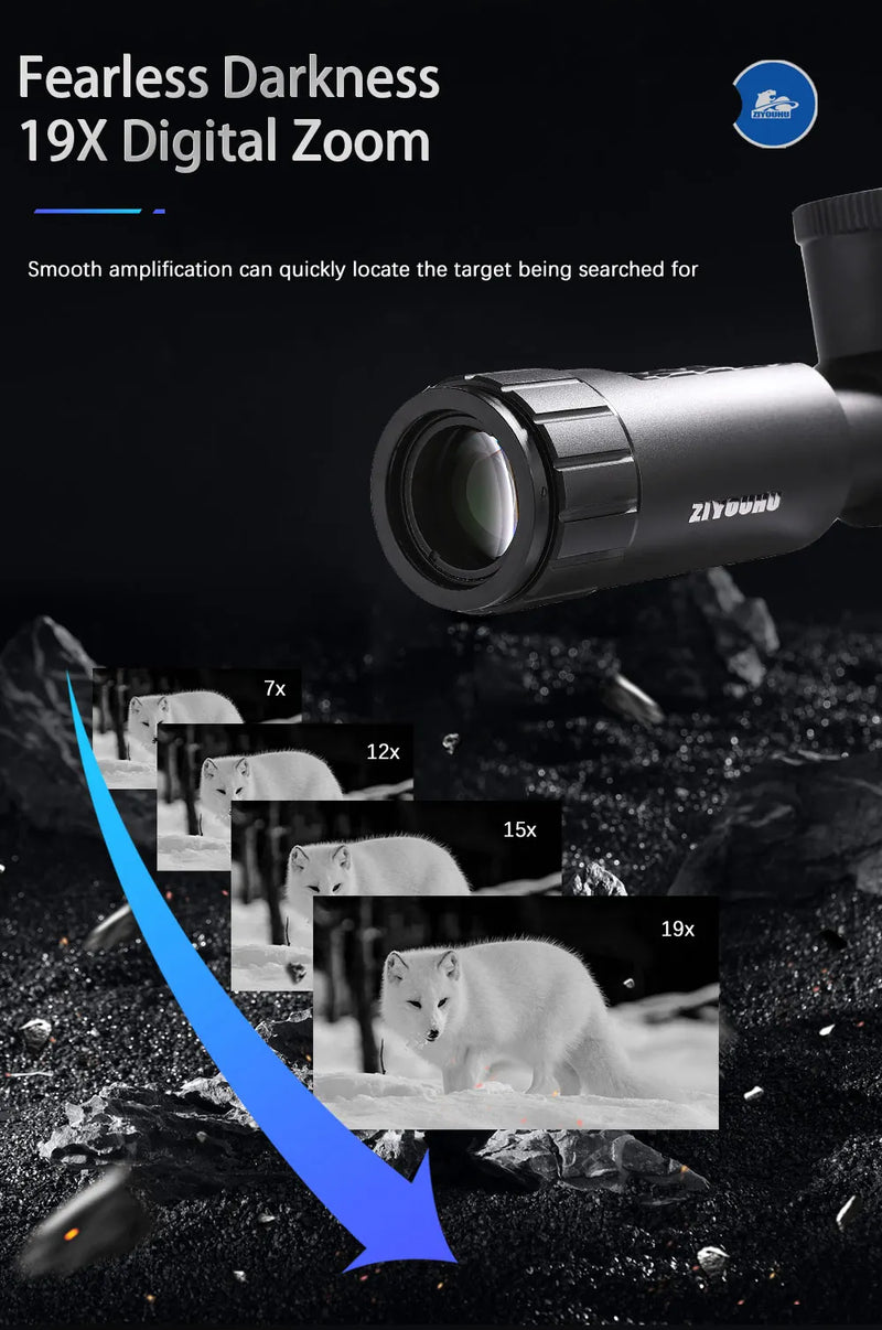 Load image into Gallery viewer, New NS40 Digital Night Vision Scope Built Gyro Tacticle Crosshair Software Ranging 1080p Video IR Camera 7-19X Hunting Monocular
