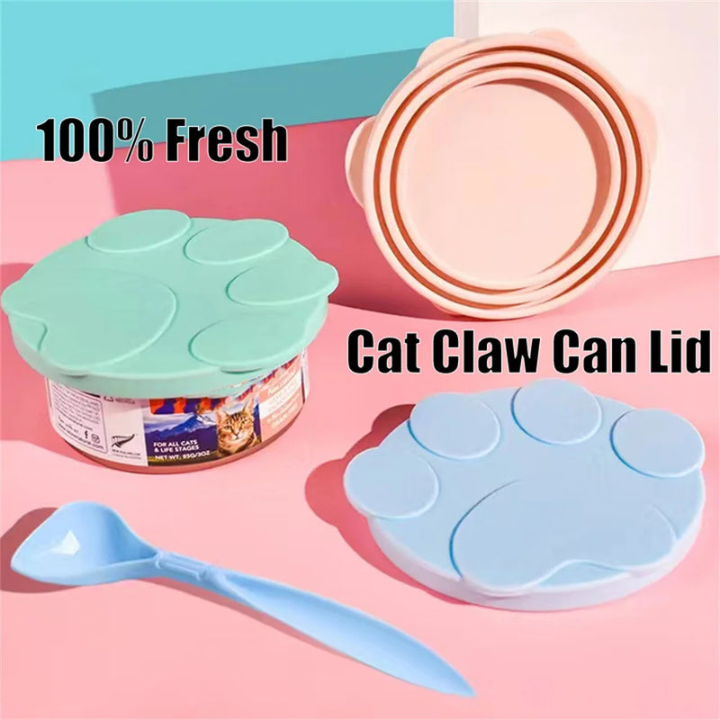 Load image into Gallery viewer, Xiaomi Reusable Silicone Dog Cat Canned Lid Portable Food Sealer Spoon Pet Food Cover Fresh Tin Cover Cans Cap Pet Accessories
