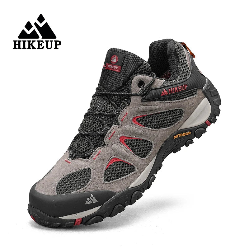 Load image into Gallery viewer, HIKEUP Men’s Breathable Splashproof Hiking Shoes – Versatile Mountain Climbing &amp; Hunting Sneakers
