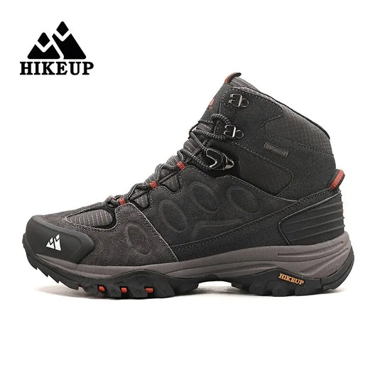 HIKEUP Men's Winter Hiking Boots Warm & Non-Slip for Cold Weather Adventures