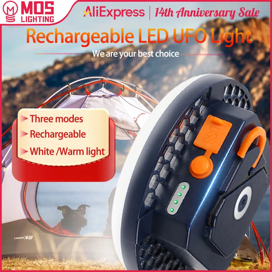 30W LED Camping Lantern 7200mAh | Rechargeable Portable Tent Light | High-Power Outdoor Lamp