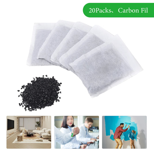 20pcs Pure Distillers Activated Carbon Charcoal Filters Packs For Water Distiller Purify Water Remove Compound