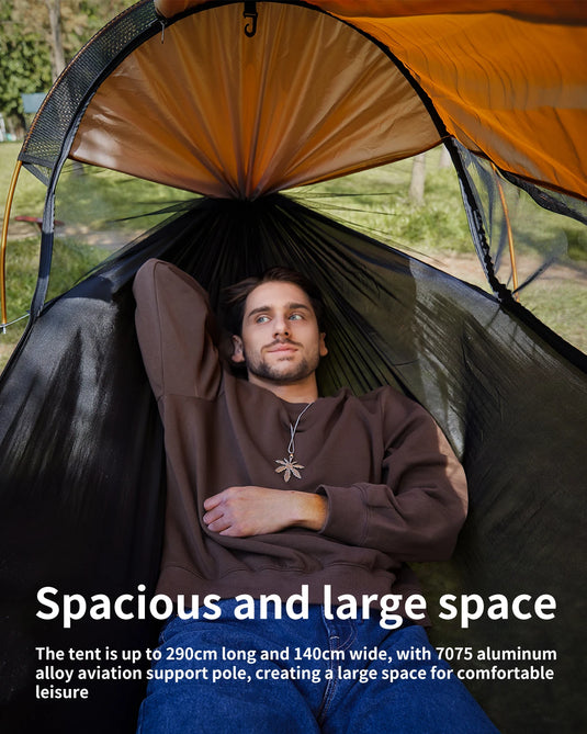 2-Person Hammock with Net & Sunshade – Lightweight Outdoor Camping Setup