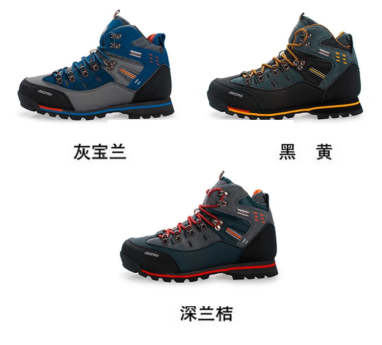 Load image into Gallery viewer, Men&#39;s Sneakers Waterproof Hiking Boots Outdooor Autumn Winter Trekking Mountain Shoes Keep Warm Ankle Boots Tenis Masculino
