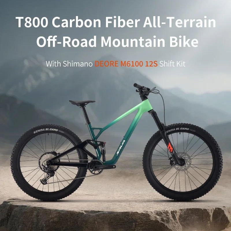 Load image into Gallery viewer, SAVA NEW TITAN612 – Carbon Fiber Full Suspension Mountain Bike (27.5&quot;/29&quot;)
