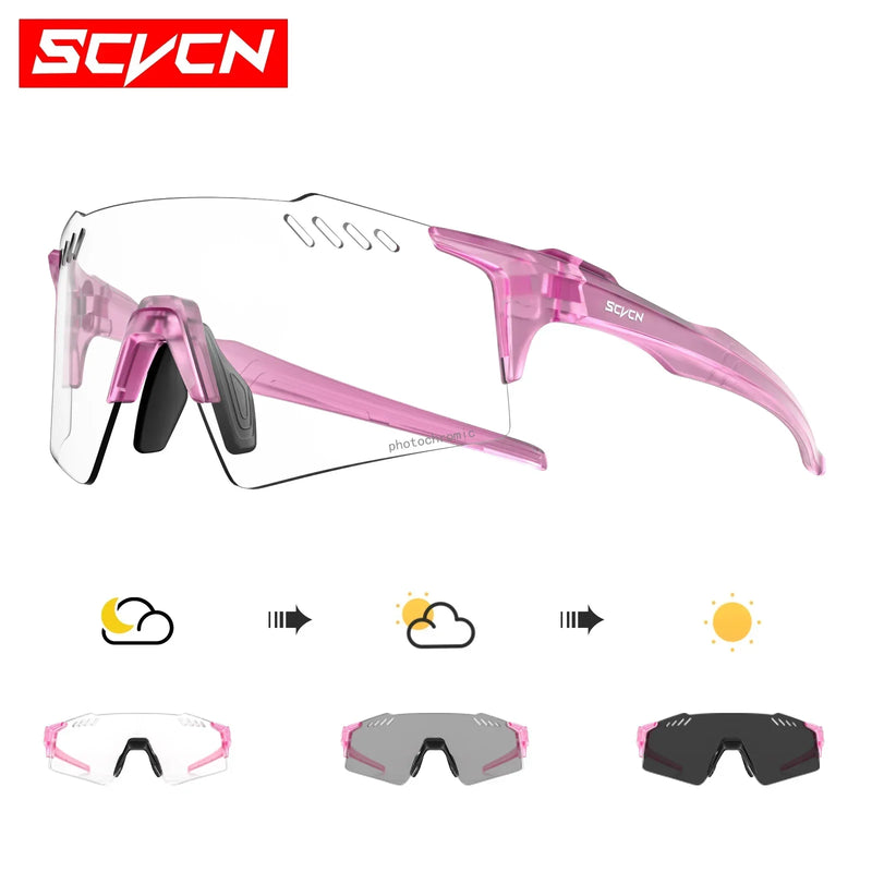 Load image into Gallery viewer, SCVCN Photochromic Cycling Sunglasses – Intelligent Vision for Every Adventure

