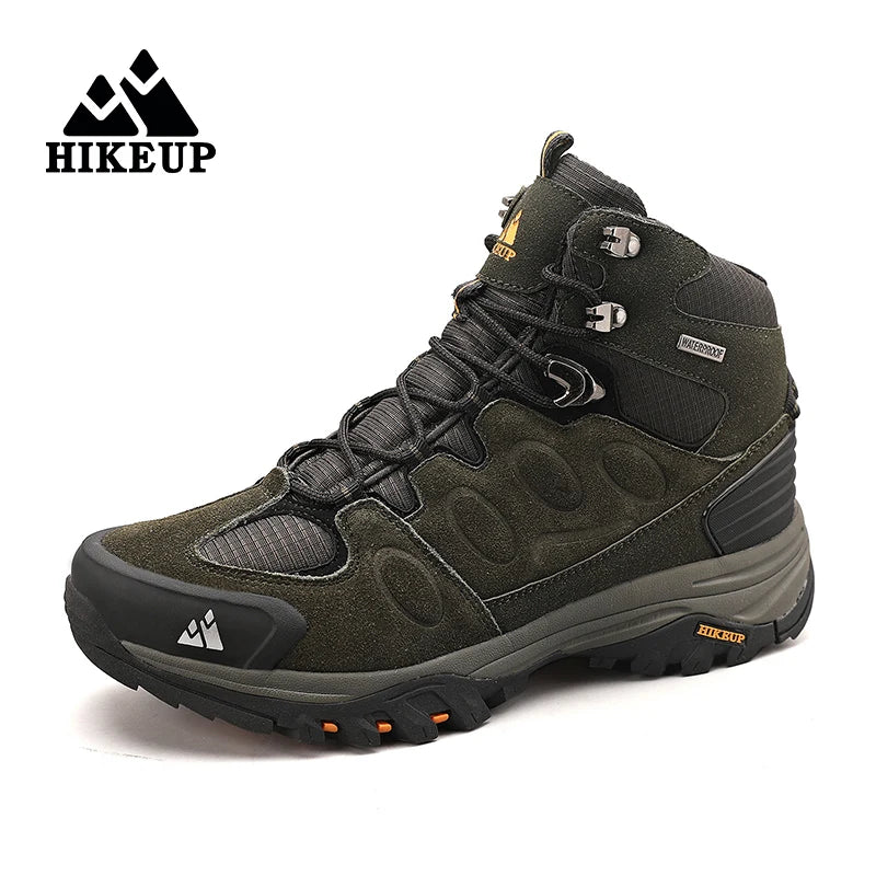 Load image into Gallery viewer, HIKEUP Men&#39;s Winter Hiking Boots Warm &amp; Non-Slip for Cold Weather Adventures
