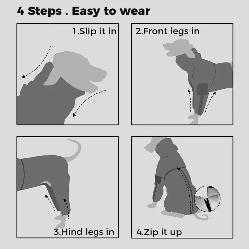 Load image into Gallery viewer, Reflective Pet Dog Jumpsuit Waterproof Raincoat Sunscreen Dog Outdoor Clothes Jacket for Small Medium Large Dog Pet Supplies
