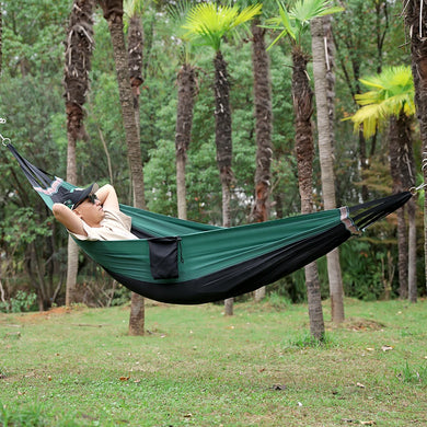 Colorful Travel Hammock – Single Person with Parachute Fabric & Storage Bag
