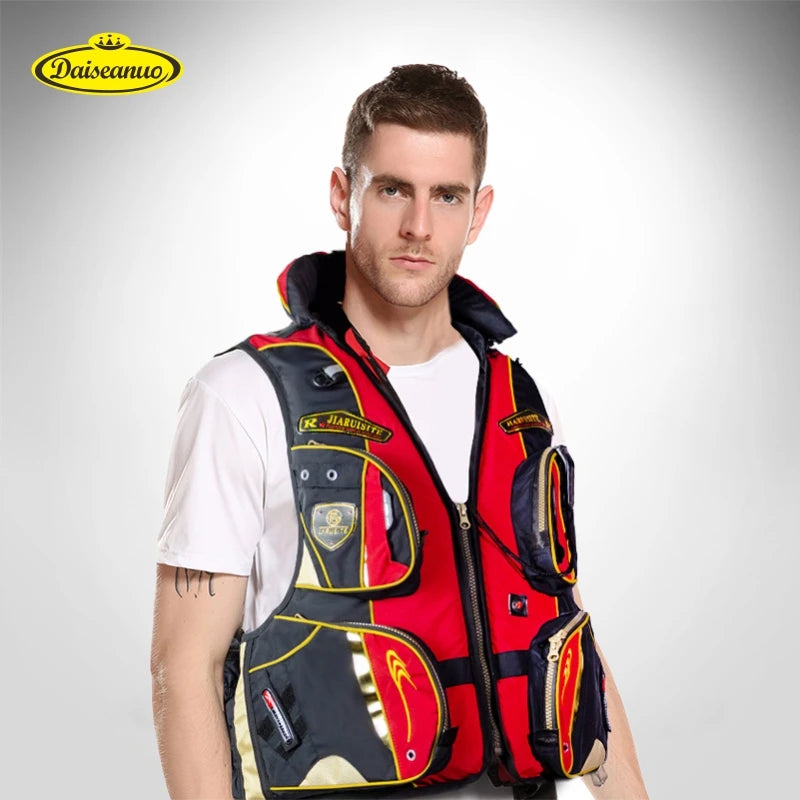 Load image into Gallery viewer, New Life Jacket Fishing Vest Outdoors Buoyancy 120kg Multi-function Sport Personal Flotation Device
