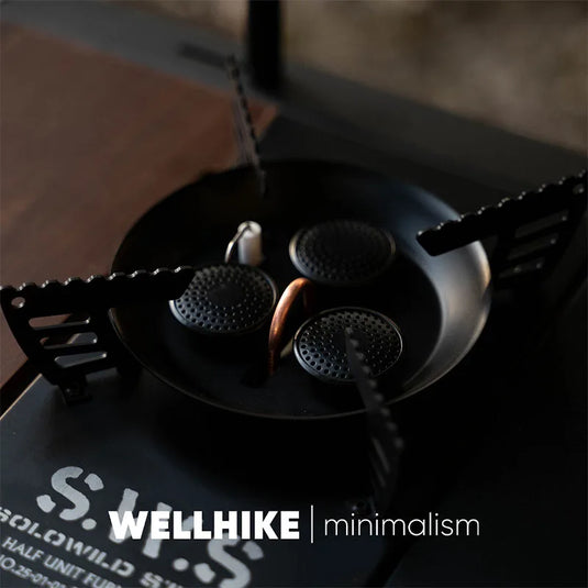 Portable Camping Stove | WELLHIKE IGT Folding Gas Stove with Isobutane Fuel Built-in Ignition
